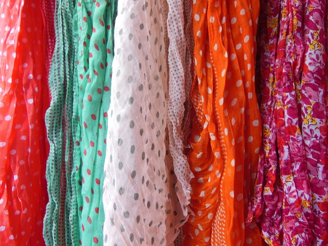 multicolor scarves