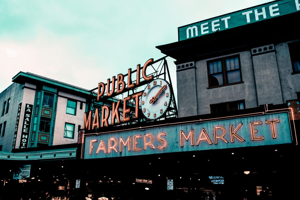 Pike Place Market, Public Market sign