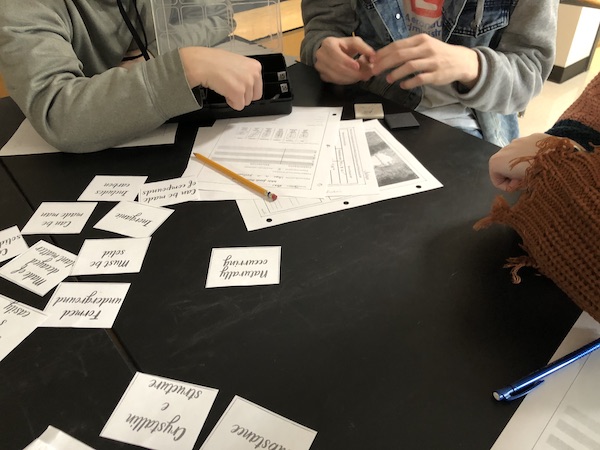 Students determine characteristics of minerals in the NGSS earth science storyline.