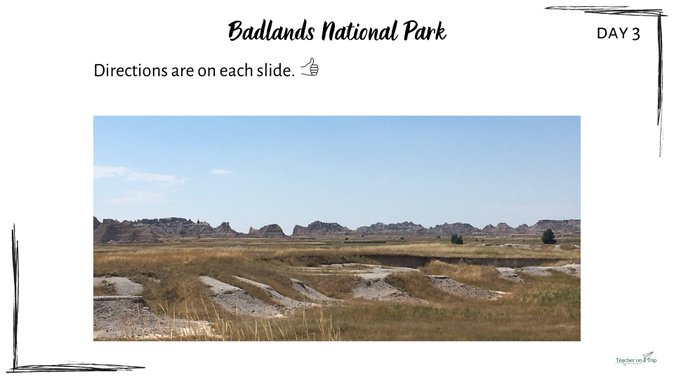 Badlands National Park - Distance Learning Day 3