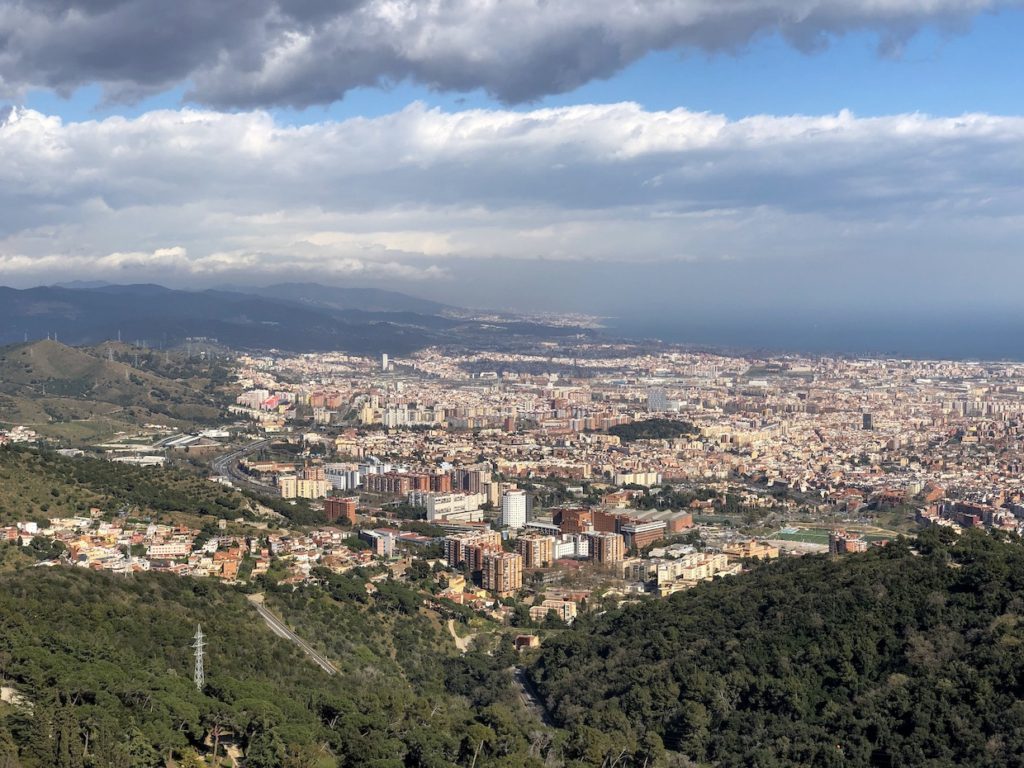 A view over the city of Barcelona.