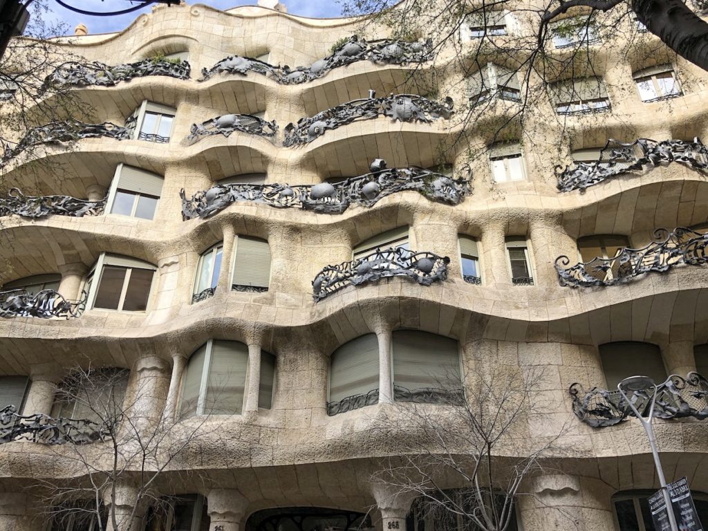 Prior to the coronavirus outbreak in Madrid, Alyssa saw a Gaudi building