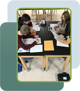 Students in the lab